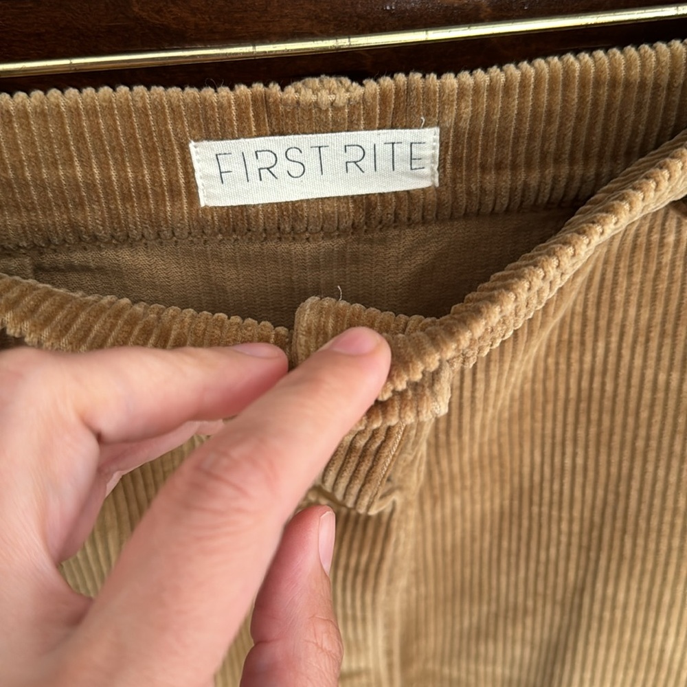 Women's Rust-Brown Button-Front Midi Skirt - Picture 4 of 4